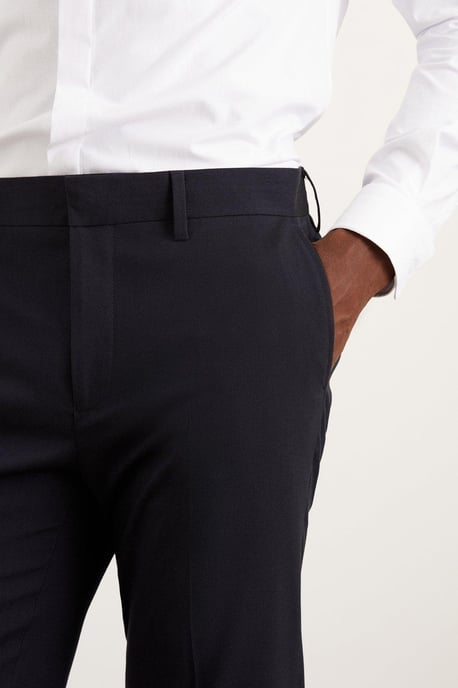Slim Fit Navy Essential Suit Trousers - Image 4