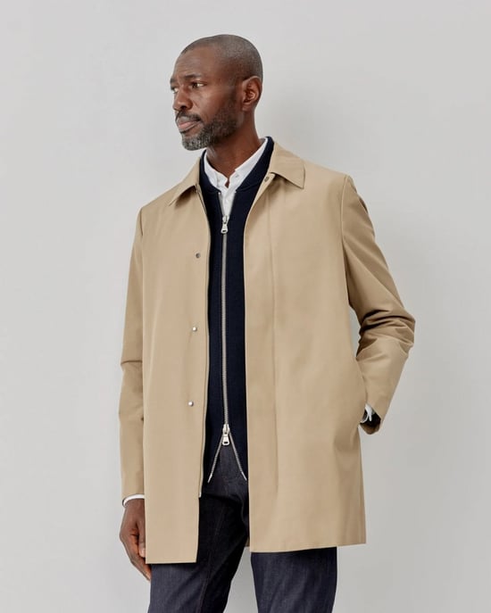 Oliver Sweeney Huntingfield Mens Showerproof Cotton Mac - Image 1