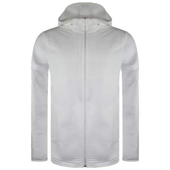 Under Armour Storm Long Sleeve ZipUp White Mens Daytona Track Jacket 1366279 100