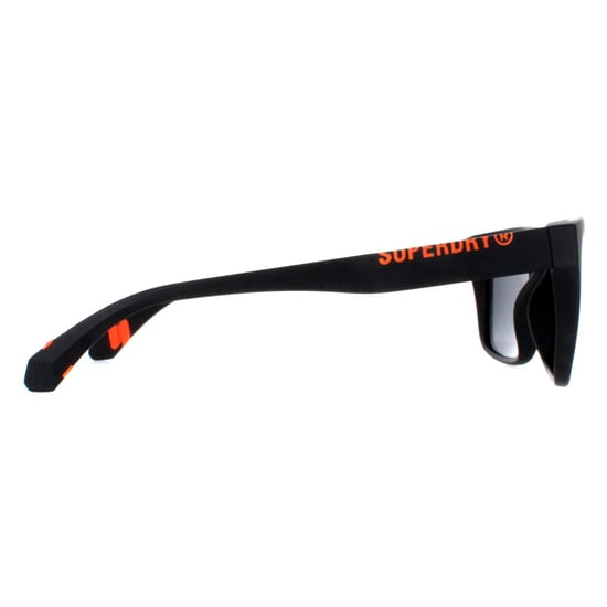 Superdry Rectangle Mens Black Silver Mirror Polarized 5009