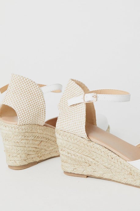 Rocki Closed Toe Espadrille Wedges