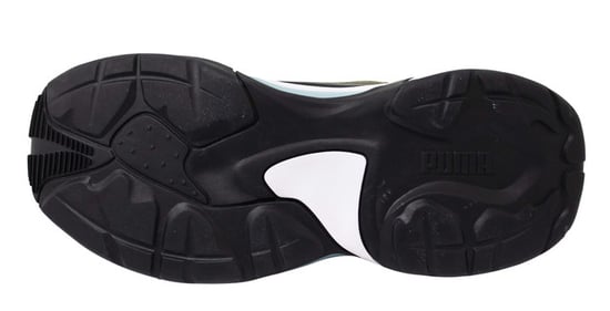 Puma Thunder Spectra Mens Black Leather Textile Lace Up Trainers 367516 01