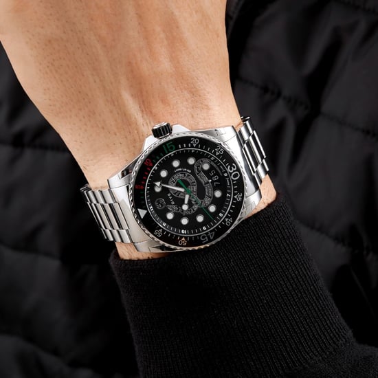 Gucci YA136218 Black Snake Dial Men's Watch