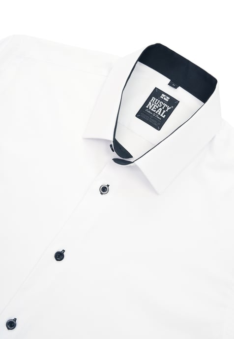Rusty Neal Overhemden Overhemd Slim Fit Wit - Image 3