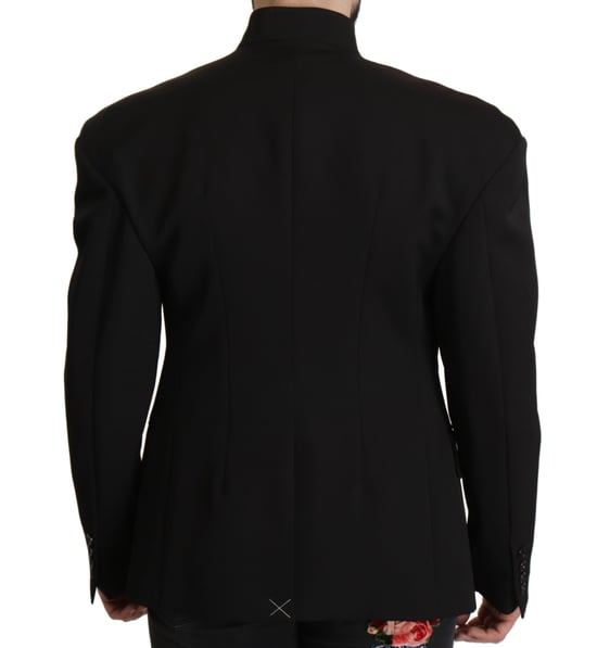 Dolce & Gabbana Svart Ull Enkelknäppt Jacka Herr Blazer - Image 2