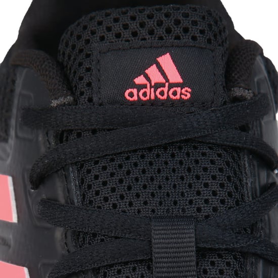 Girl's adidas Childrens Runfalcon Trainers in black pink - Image 5