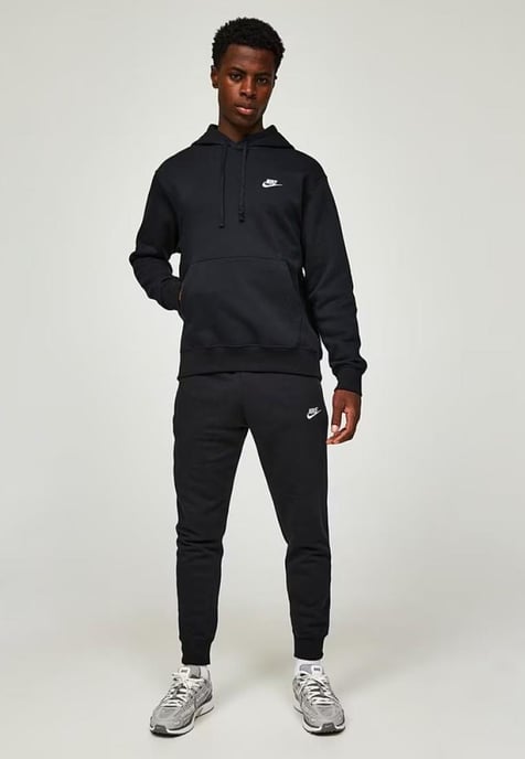 Nike Mens Sportswear Club Fleece Tracksuit in Black - Image 1