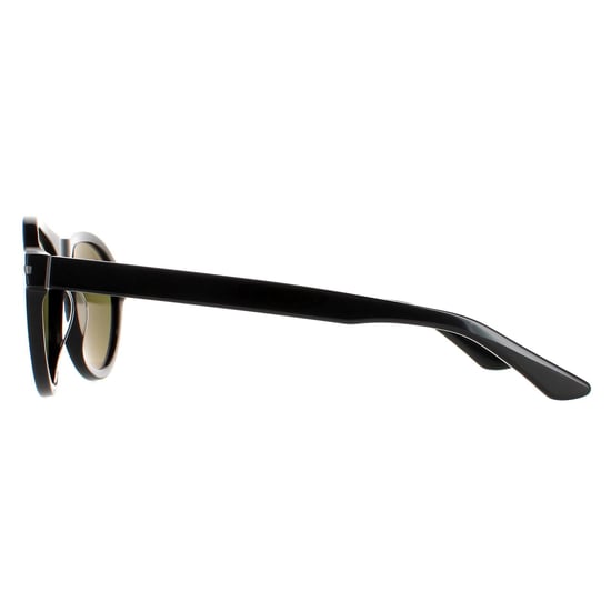 Serengeti Round Mens Matte Black Mineral Polarized Green 555nm Danby