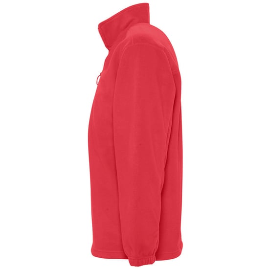 SOLS Ness Unisex Zip Neck Anti-Pill Fleece Top (Red) - Image 3