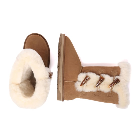 EVER AU Australia Women Ashy Horn Toggle Buttons Tall Boots - Image 3