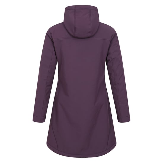 Mountain Warehouse Womens/Ladies Fern Longline Soft Shell Jacket (Purple) - Image 2