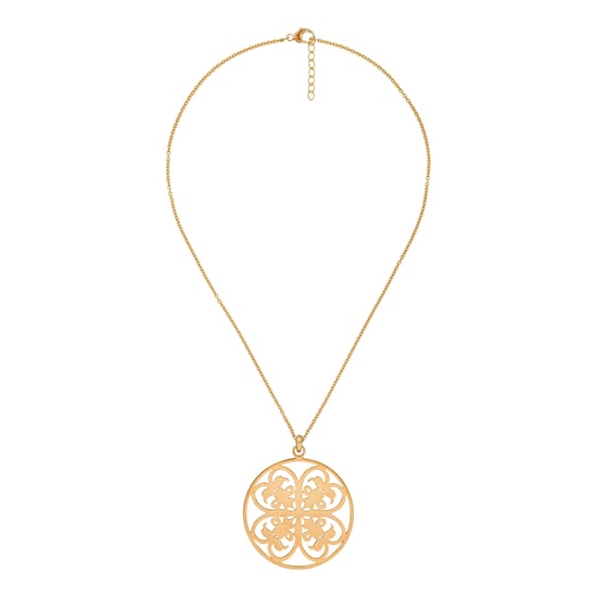 Orphelia Dames 925 Sterling Zilveren Ketting met Hanger - Goud ZH-6035/2 - Image 1