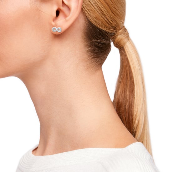 s.Oliver Stud earrings for ladies, Sterling Silver 925, Zirconia Infinity