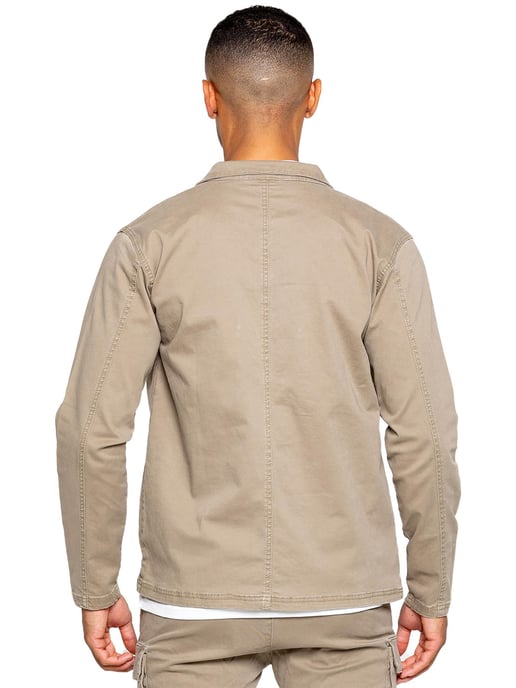 Enzo | Mens Cargo Overshirt Jacket - Image 3