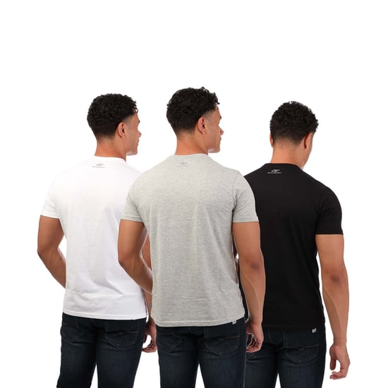 Men's DKNY 3 Pack Embroidered Logo T-Shirt in Multi colour