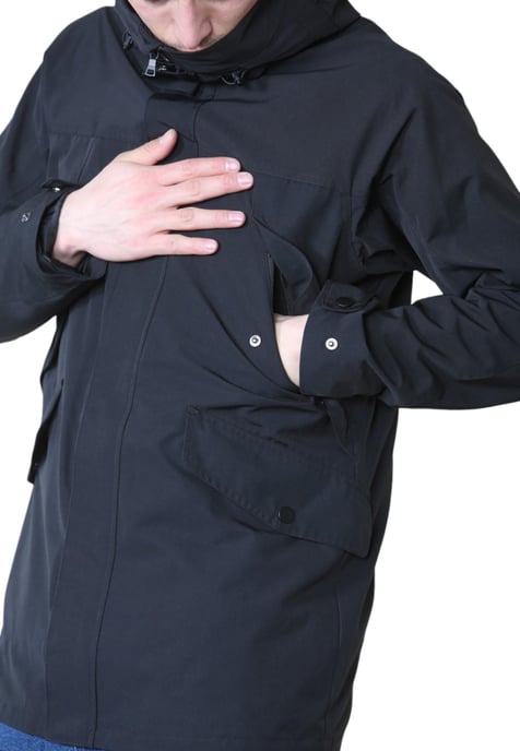 Marks and Spencer Cotton Blend Hooded Mac Stormwear Jacket - Image 5