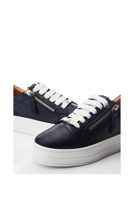 'Abbiy' Navy Leather