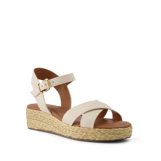 Dune Ladies WF LINNIE Wide Fit Woven Flatform Sandals Wf Linnie