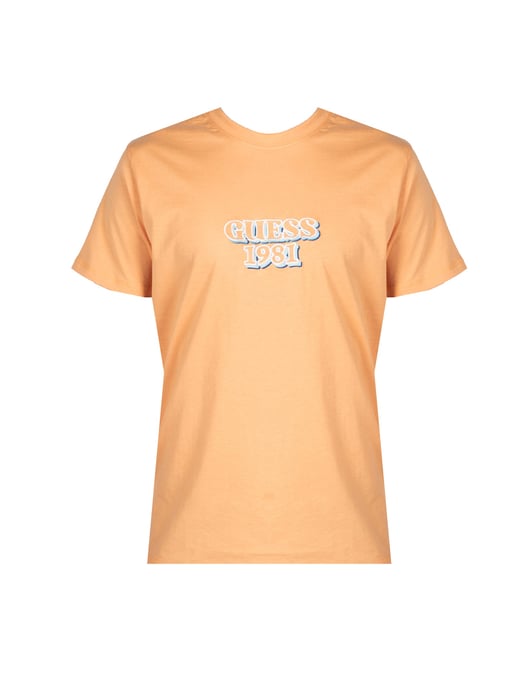 Guess T-shirt Embro Herr Orange - Image 1