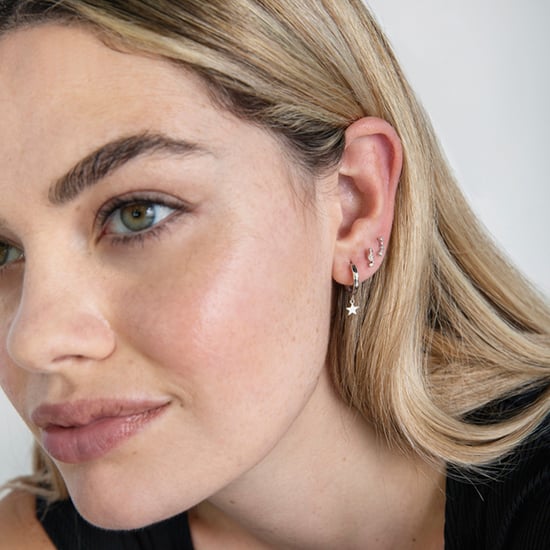 Luxenter qant-örhängen i 925 sterling silver och glänsande rodiumpläterade cubic zirkonia - Image 3