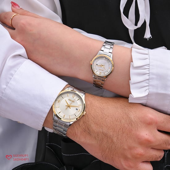 Seiko  herenhorloge Zilverkleurig SGEH92P1 - Image 4