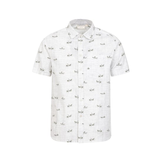 Mountain Warehouse Mens Preston Illustration Shirt (White) - Image 1