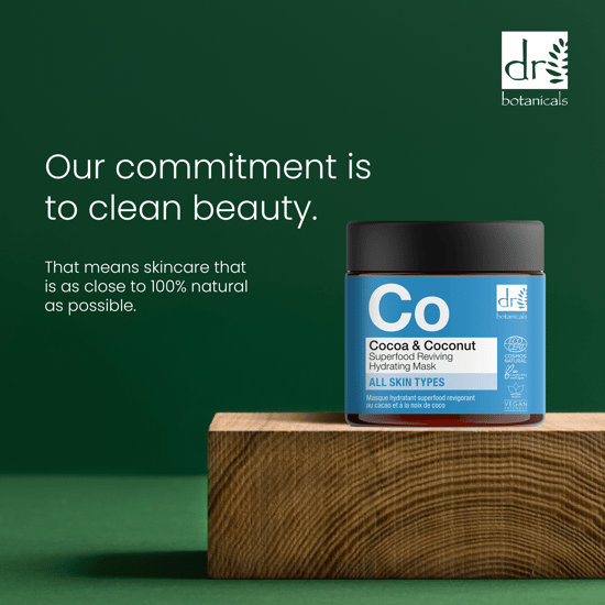 Dr Botanicals Cacao & Kokos Superfood Herstellend Hydraterend Masker 60ml - Image 3