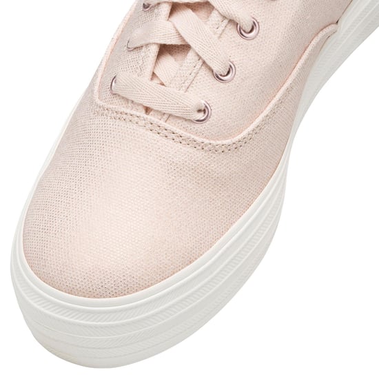 Keds Triple CVO Metallic Canvas Rose Gold Shoes with Rubber Outsole