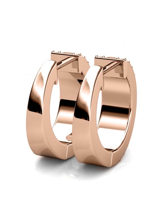 Olena Earrings - Rose Gold and Crystal - Image 4