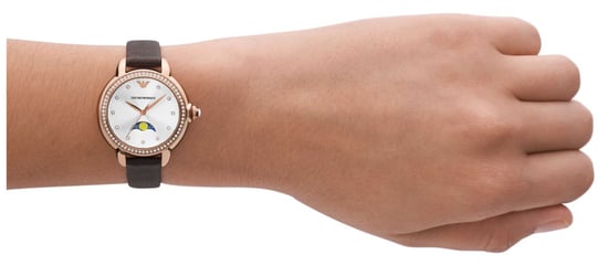 Emporio Armani Mia Dames Horloge Bruin AR11568 - Image 4