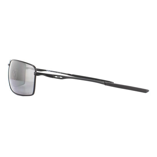 Oakley Wrap Mens Polished Black Prizm Black Sunglasses