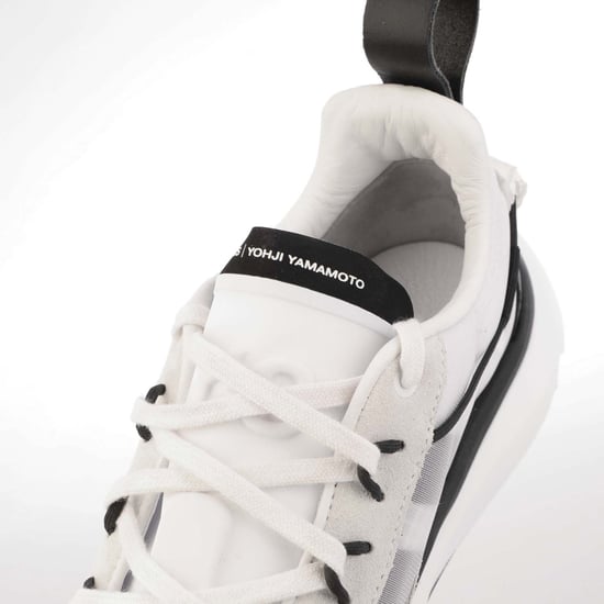 Men's Y-3 Shiku Run Trainers in White Black