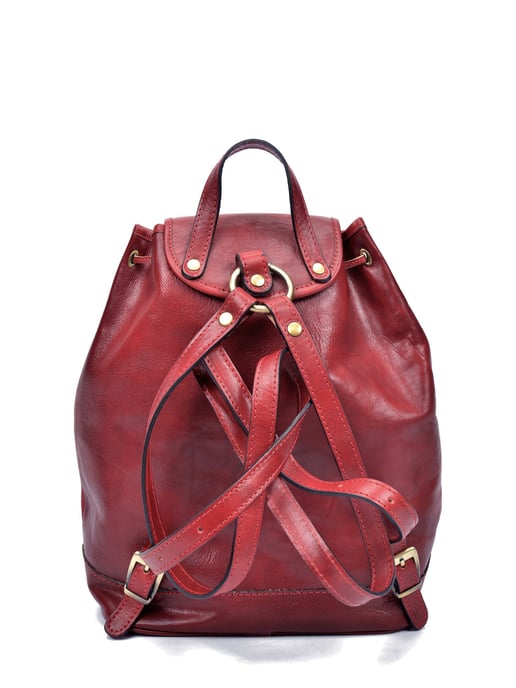 Anna Luchini SS22 AL 3053 Red Leather Bag - Image 2
