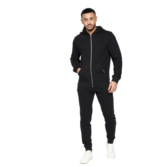 Crosshatch Heren Braxson Full Zip Hoodie (Zwart) - Image 4