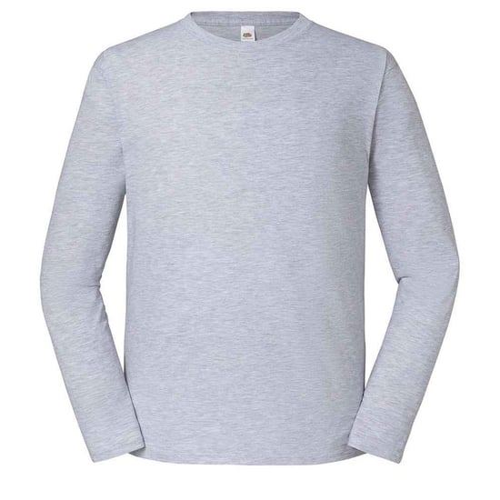 Fruit of the Loom Unisex Adult Iconic 195 Premium Long-Sleeved T-Shirt (Heather Grey) - Image 1