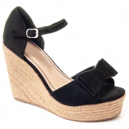 Montevita Wedge Sparto Sandal Spartsum9 i Svart - Image 3
