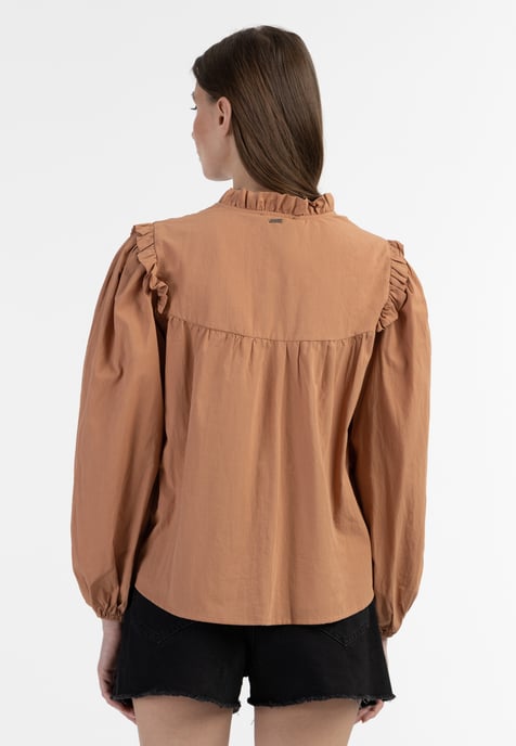 Dreimaster Blouse Dames lichte roest - Image 4