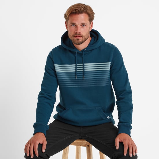 Duxford Mens Overhead Hoody Marine Blue