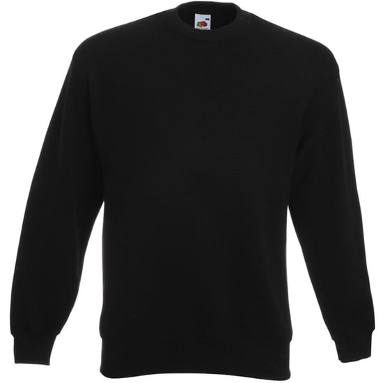 Fruit Of The Loom Heren Set-In Belcoro® garen Sweatshirt (Zwart) - Image 1