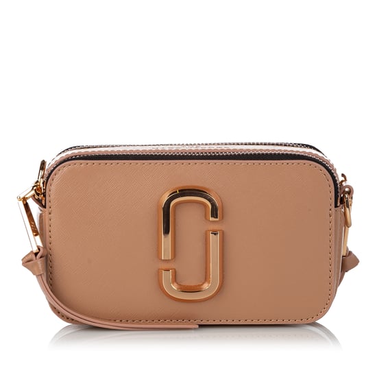 Vintage Marc Jacobs Small Snapshot Leather Crossbody Bag Brown