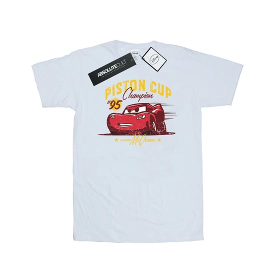 Disney Mens Cars Piston Cup Champion T-Shirt (White) - Image 1