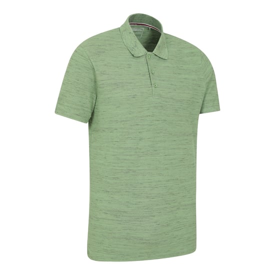 Mountain Warehouse Heren Dawnay Textured Pique Poloshirt (Groen) - Image 3