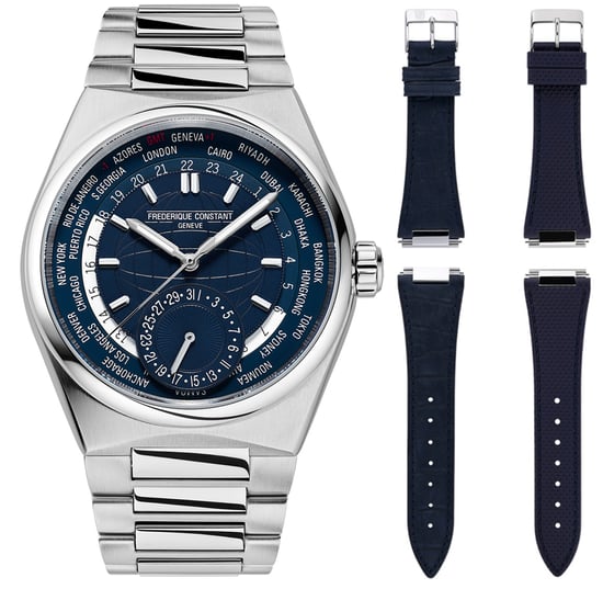 Frédérique Constant Highlife Worldtimer Heren Horloge Zilverkleurig FC-718N4NH6B - Image 1