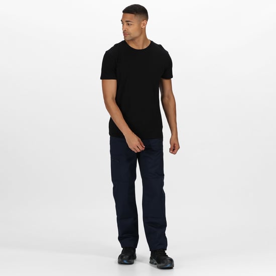 Regatta Mens Pro Action Waterproof Trousers - Regular (Navy) - Image 3