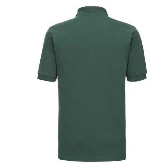 Russell Heren Ripple Collar & Manchet Poloshirt met korte mouwen (Fles groen) - Image 2