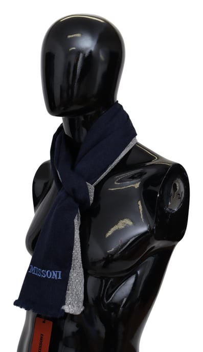 Missoni Men's Multicolor Knit Wool Unisex Neck Wrap Scarf - Image 2