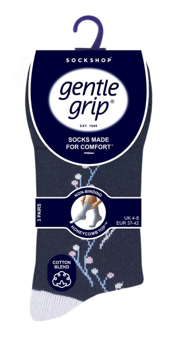 6 paar sokken zonder elastiek damessokken met zachte grip - SOLRH215 - Image 2