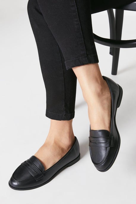 Wide Fit Lara Penny Loafers - Image 1