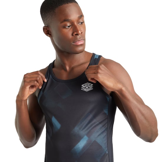 Umbro Mens Pro Training Vest Top (Black/Phantom Grey/Stargazer) - Image 3