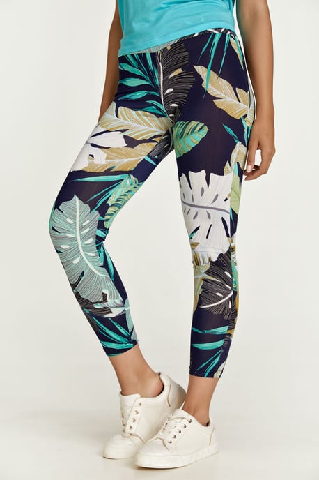Leaf Print Leggings
